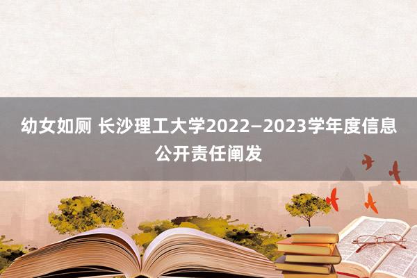 幼女如厕 长沙理工大学2022—2023学年度信息公开责任阐发