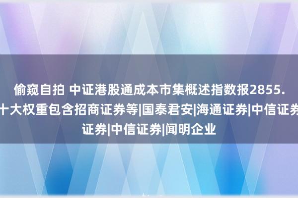 偷窥自拍 中证港股通成本市集概述指数报2855.96点，前十大权重包含招商证券等|国泰君安|海通证券|中信证券|闻明企业