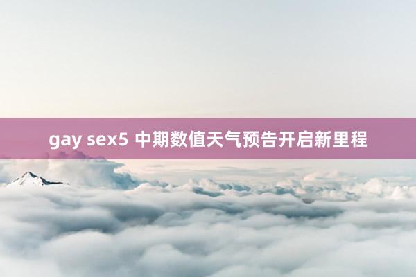 gay sex5 中期数值天气预告开启新里程