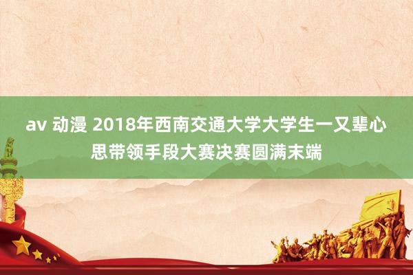 av 动漫 2018年西南交通大学大学生一又辈心思带领手段大赛决赛圆满末端